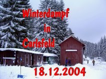 Winterdampf in Carlsfeld