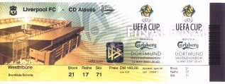 Finale am 16.05.2001 in Dortmund